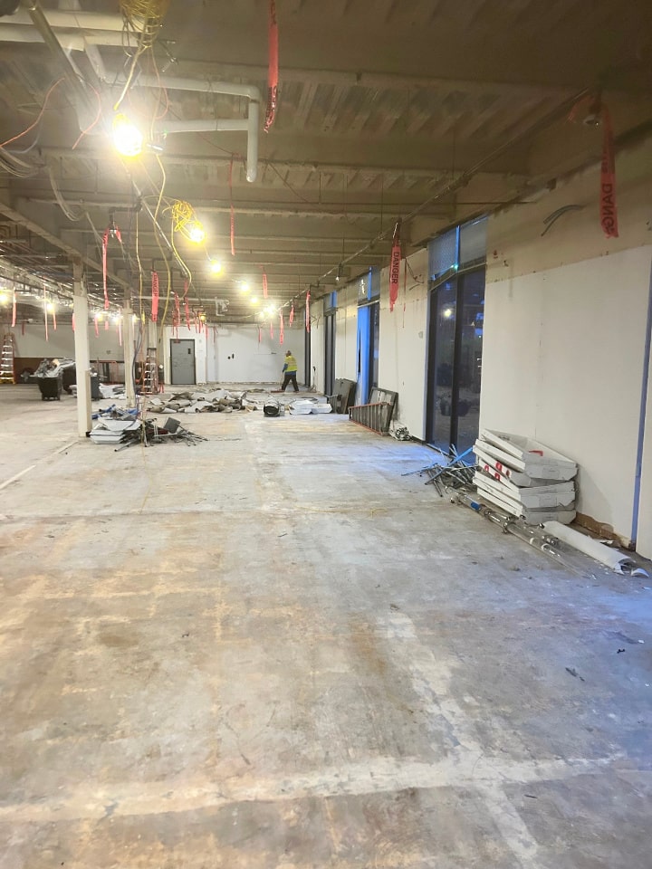 floor clean up at gmp warehouse irvine