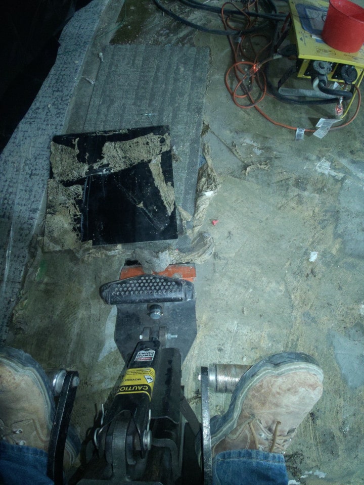 floor removal demolition at prudential retirement services building