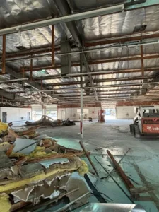cinmark demolition project with bobcat view 2
