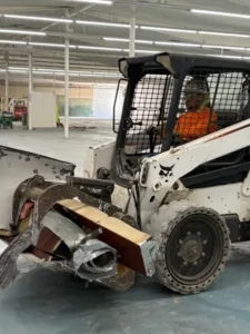 cinmark demolition project with bobcat view 4