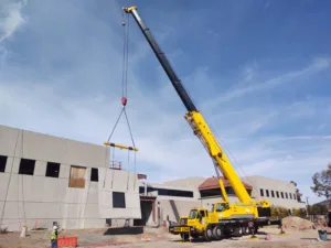boom lift removing panel for takeda pharmaceuticals demolition project - pic 2