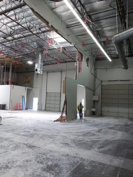 rivian service center demolition project van nuys - interior pic 4
