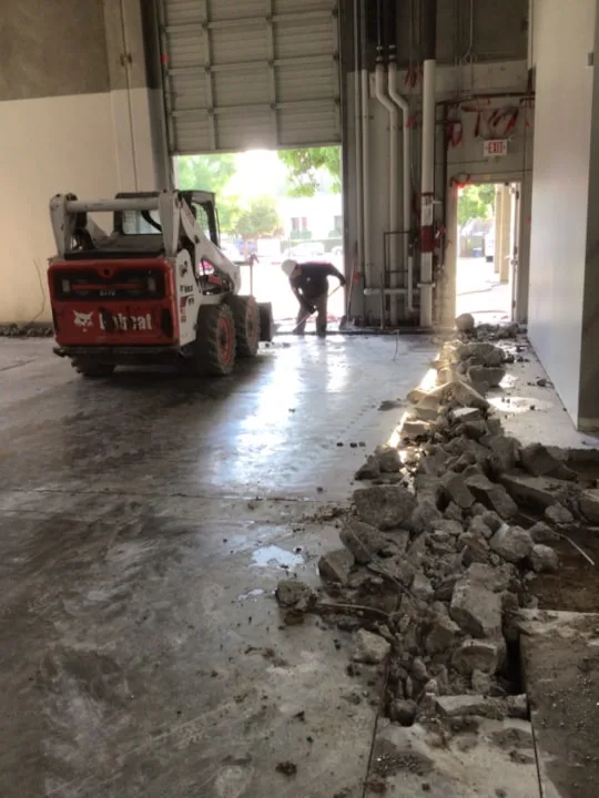 rivian service center demolition project van nuys - interior pic 1