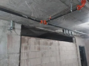 imt residential concrete coring wall with top section removed by flat sawing