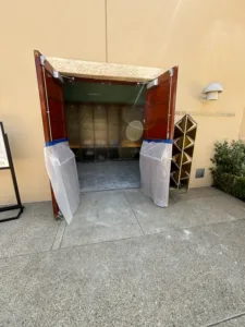 tile removal project at irmas campus school -outside view 2