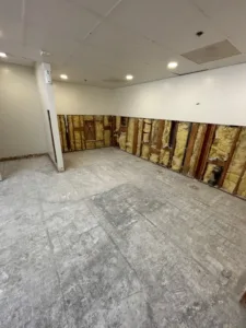 tile removal project at irmas campus school -completed view 2