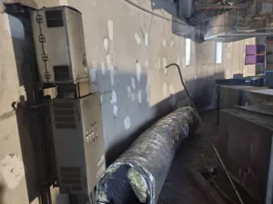 ductwork removed during demolition