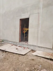 pace elderly care center demolition using wall sawing outdoors - slide 4