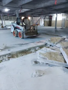 westlake labs demolition - bobcat equipment