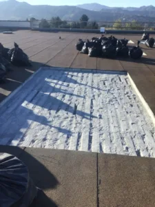westlake labs demolition - concrete saw cuts over metal deck for new openings