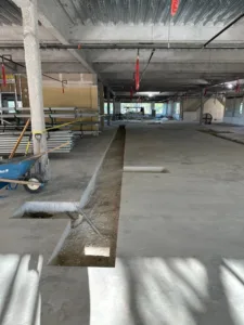 westlake labs demolition - concrete flat saw cuts