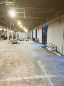 floor clean up at gmp warehouse irvine