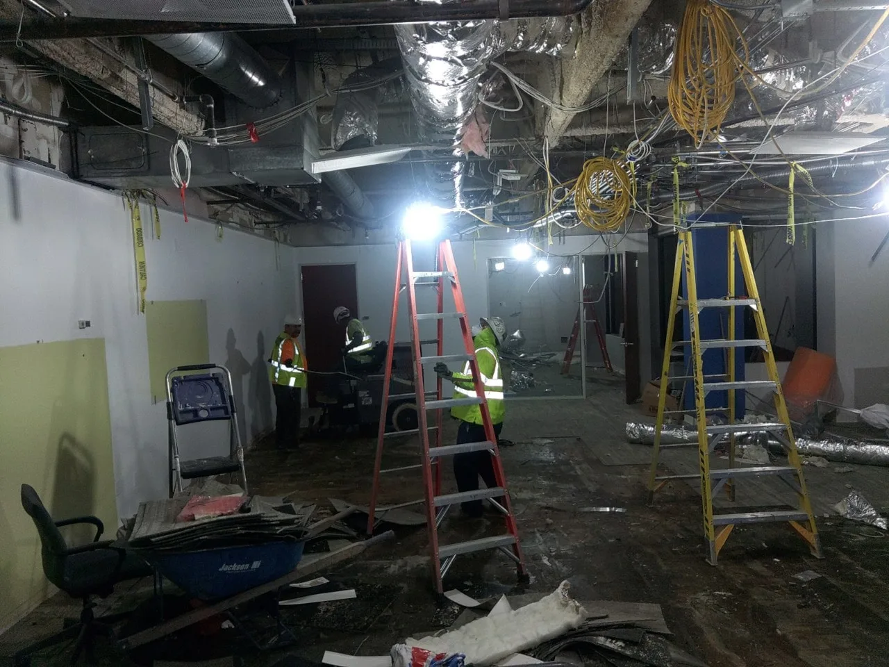 selective demolition at prudential financial's retirement services office in thousand oaks, ca