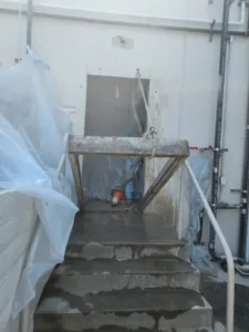 door entrance created by concrete wall sawing at Pyramid Labs in Costa Mesa