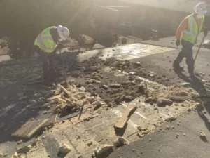 concrete breaking underway at residential care facility in azusa, ca